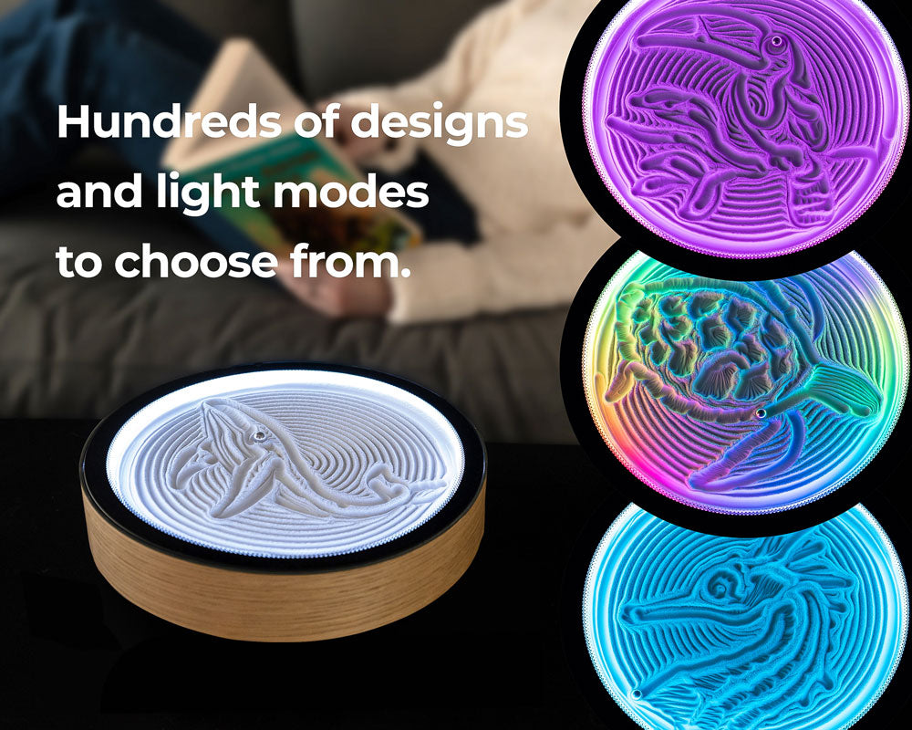 Magnetic sand painting